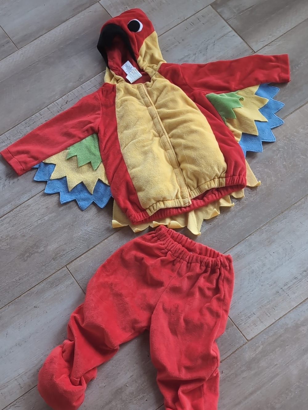 Toddler Parrot Costume Hoodie and Pants